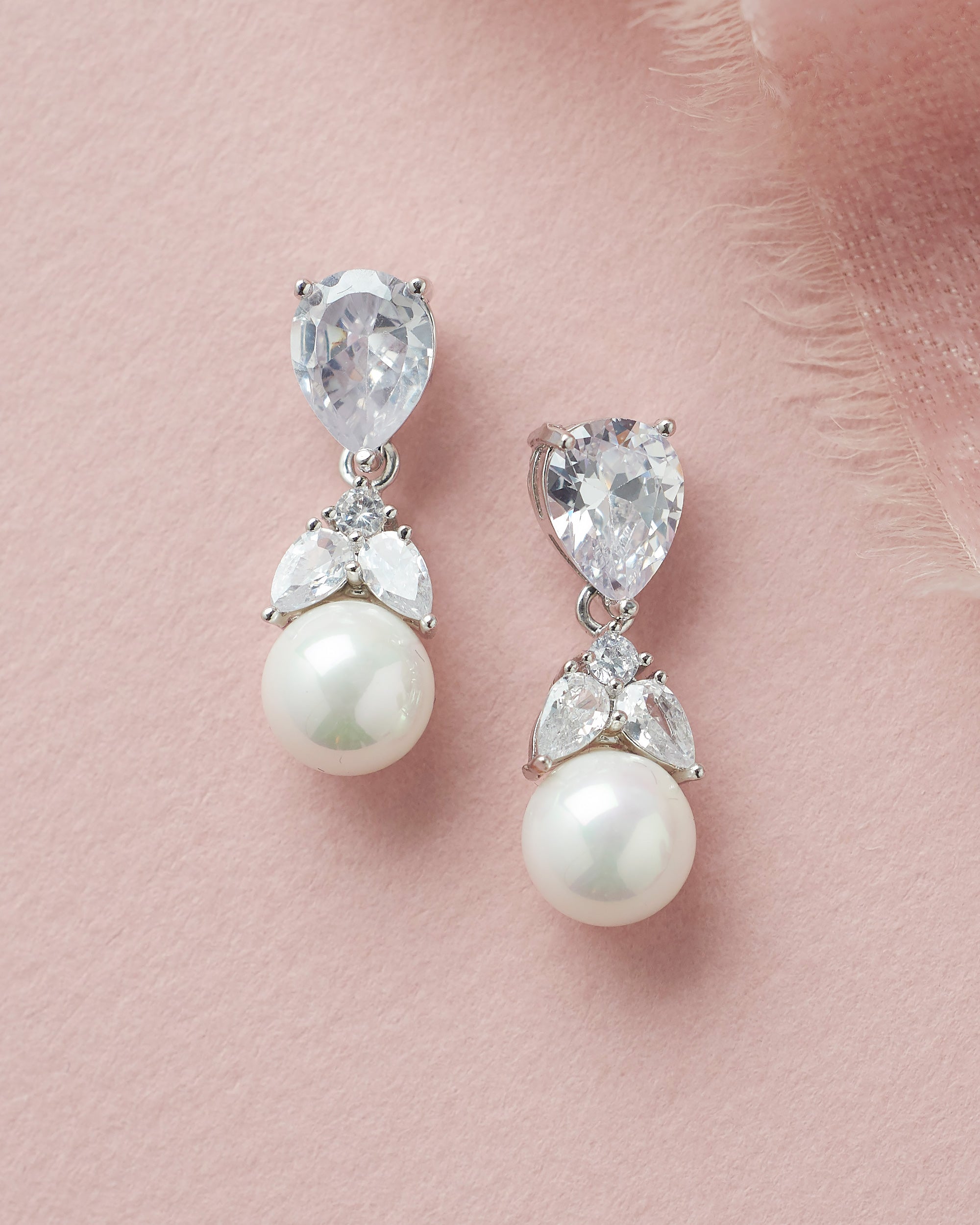 Natalie Pearl Drop Earrings for Women – Elegant Dangle Pearl Jewelry Gift for Brides, Party & Special Occasions