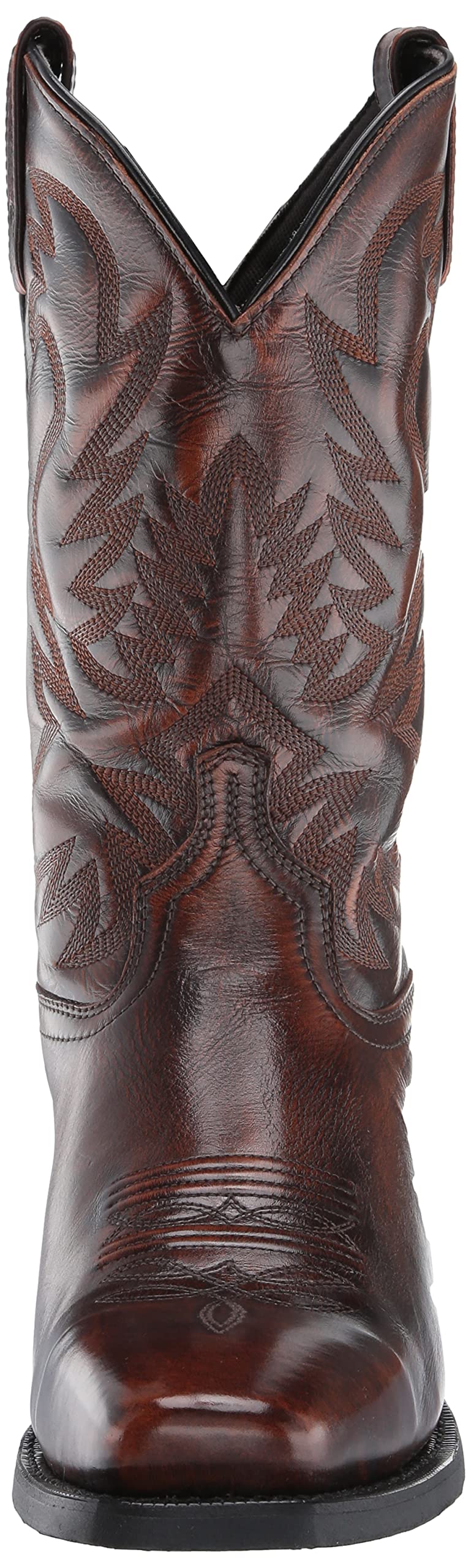 Laredo Men's Stillwater Square Toe Dress Boots - Mid Calf Western Boots for Cowboy, Work & Casual Wear - Black & Brown Leather Boots for Men