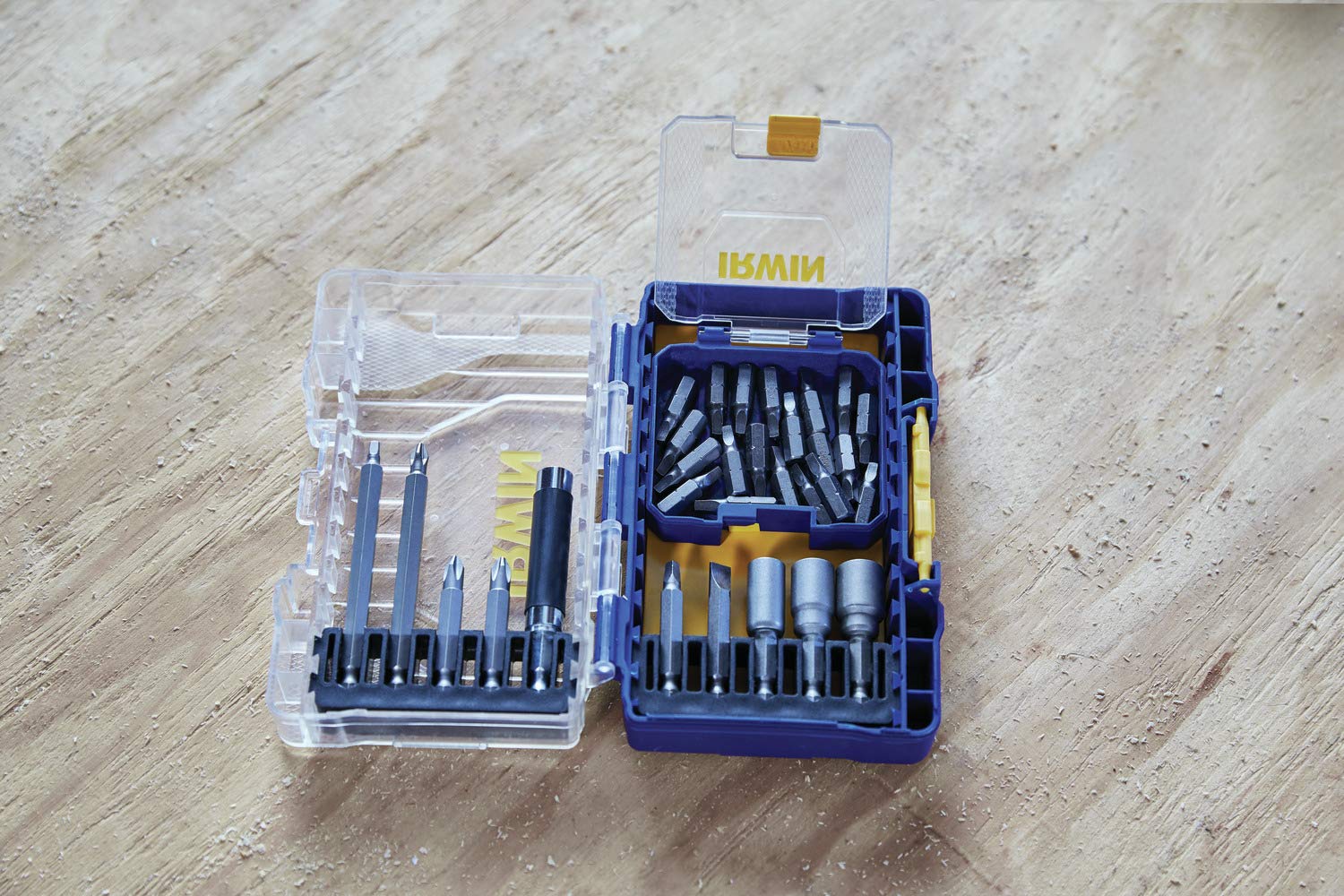 IRWIN 20-Piece Drywall Screwdriver Bit Set - #2 Square Drive for Drywall Installation & Home Repairs (IWAF121SQ220D) - Perfect for DIY Projects, Construction & Professional Use