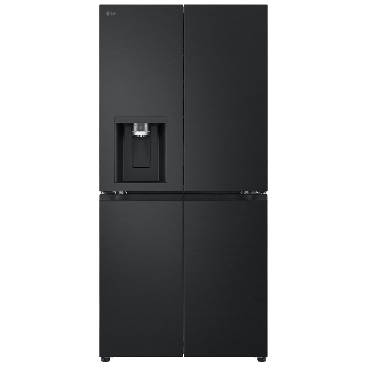 LG 508L French Door Refrigerator with Slim Non-Plumbed Ice and Water Dispenser - Matte Black (GF-LN500MBL) | Energy Efficient, Spacious Design for Modern Kitchens & Entertaining