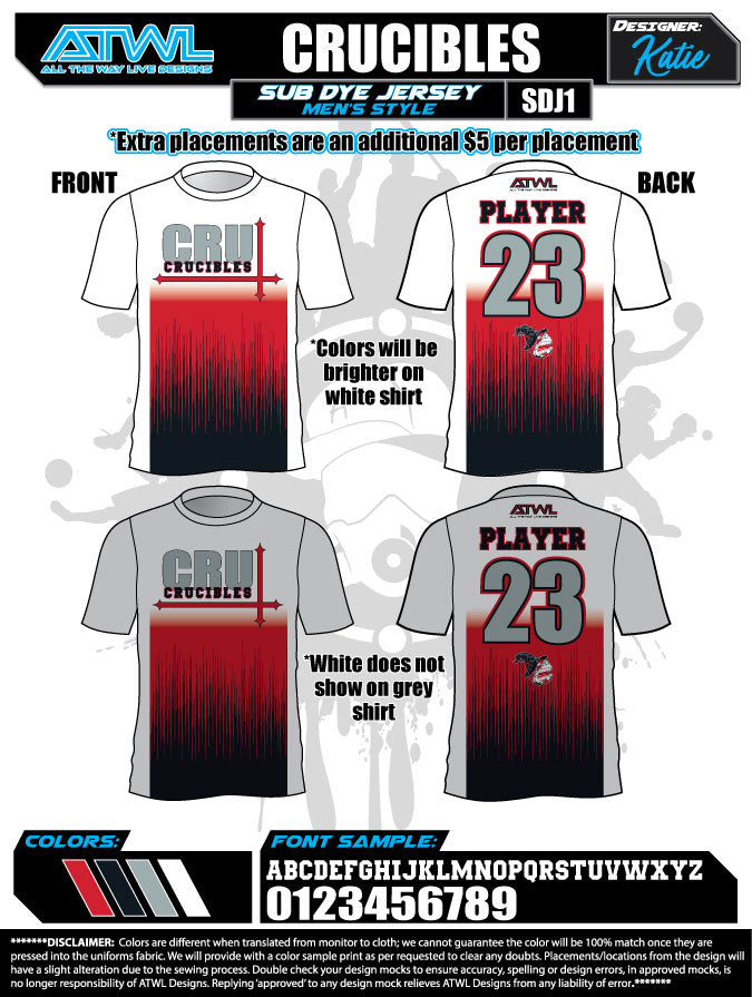 Premium Men's Sublimation Soccer Jersey - Breathable & Lightweight for Training, Matches & Fan Wear - Crucibles Deluxe Collection