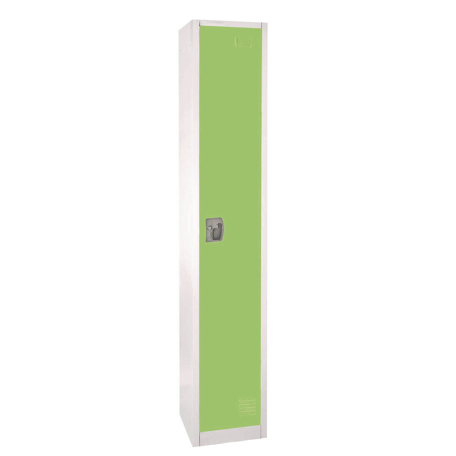 Steel Storage Locker with 1 Compartment - 12x12x72 Inches, Green - Heavy Duty Metal Locker for Office, School, Gym & Warehouse Organization