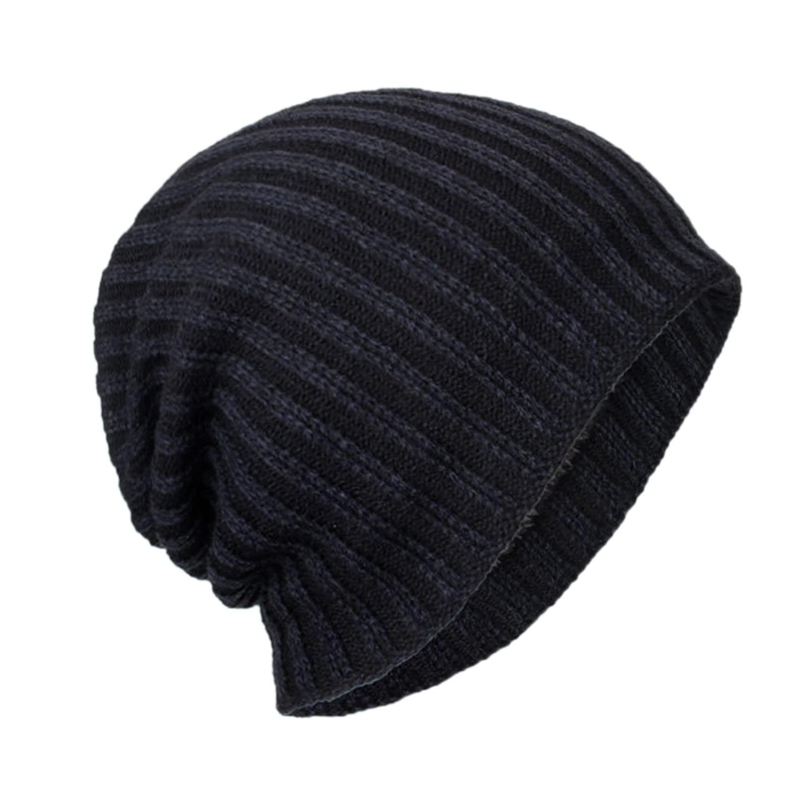 Stripe Velvet Winter Hat - Warm Ski & Outdoor Beanie for Men & Women - Perfect for Skiing, Cycling, and Cold Weather Activities