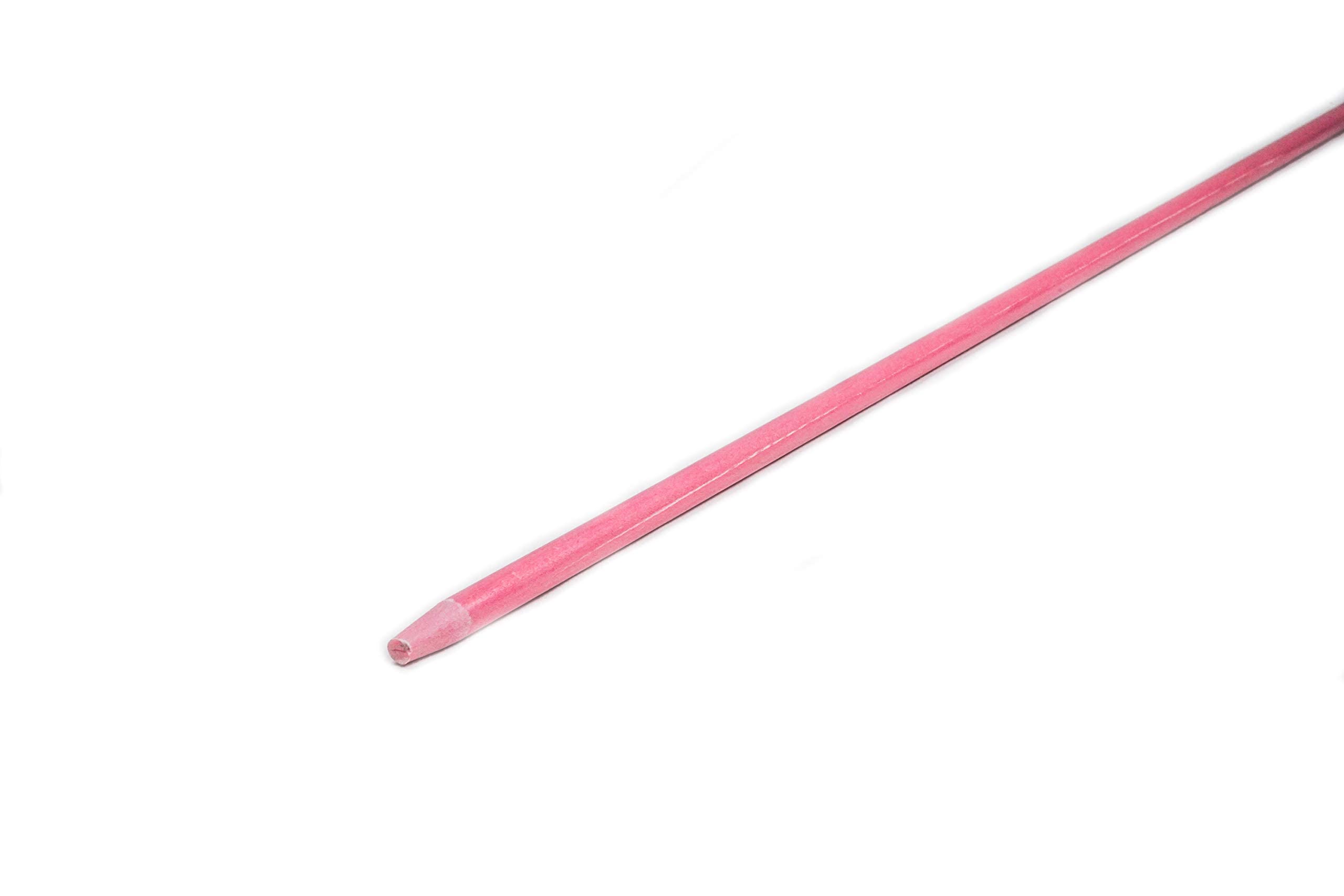 4ft Pink Driveway Markers with Reflective Tape - High Visibility Safety Stakes with Pointed Tip & Armor Cap for Easy Installation (100 Pack) - Perfect for Driveway Edging, Parking Lot Marking & Snow Plow Guidance