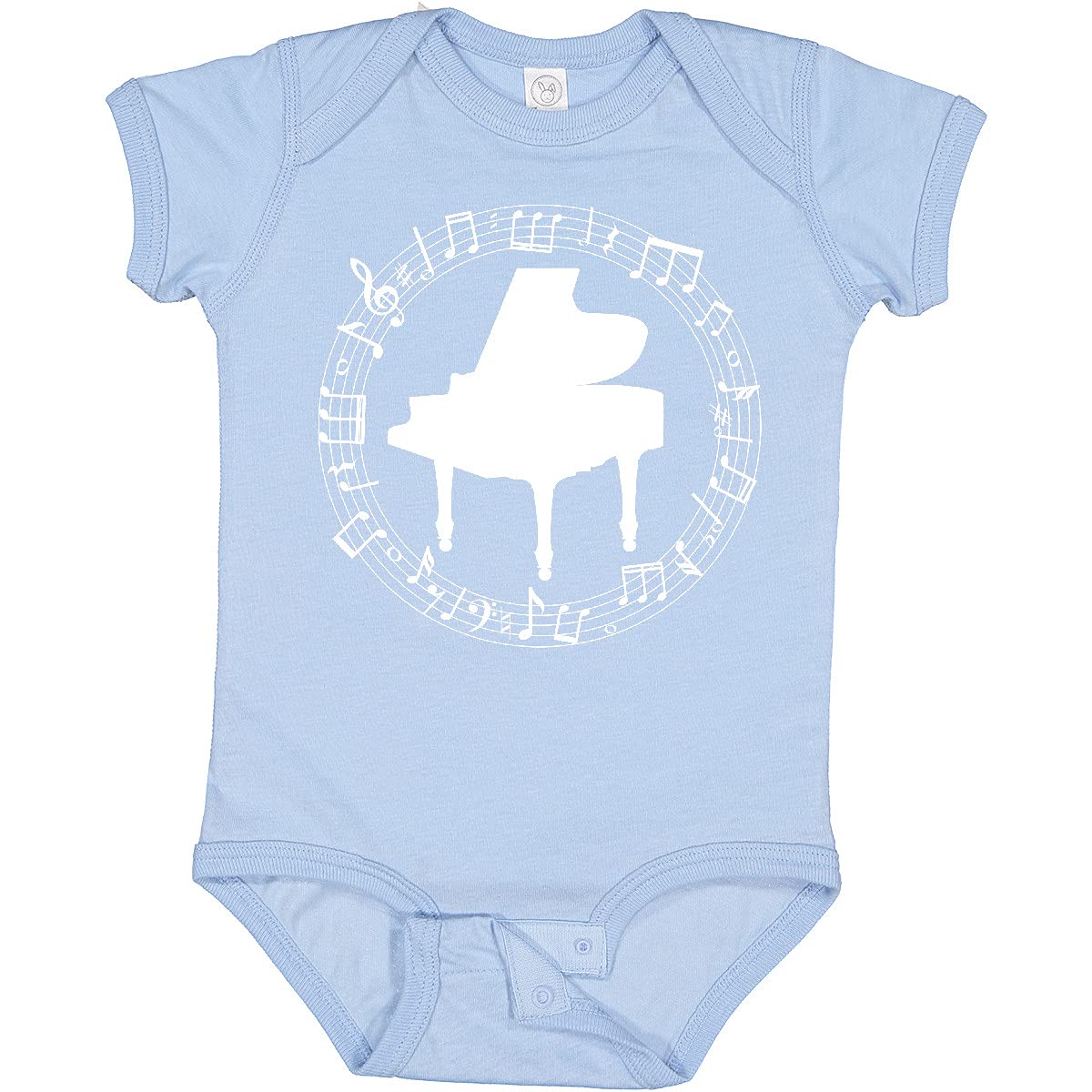 Inktastic Piano Teacher or Student Music Instrument Baby Bodysuit - Cute Musical Gift for Music Lovers, Infants & Toddlers - Perfect for Music Classes, Recitals & Photo Shoots
