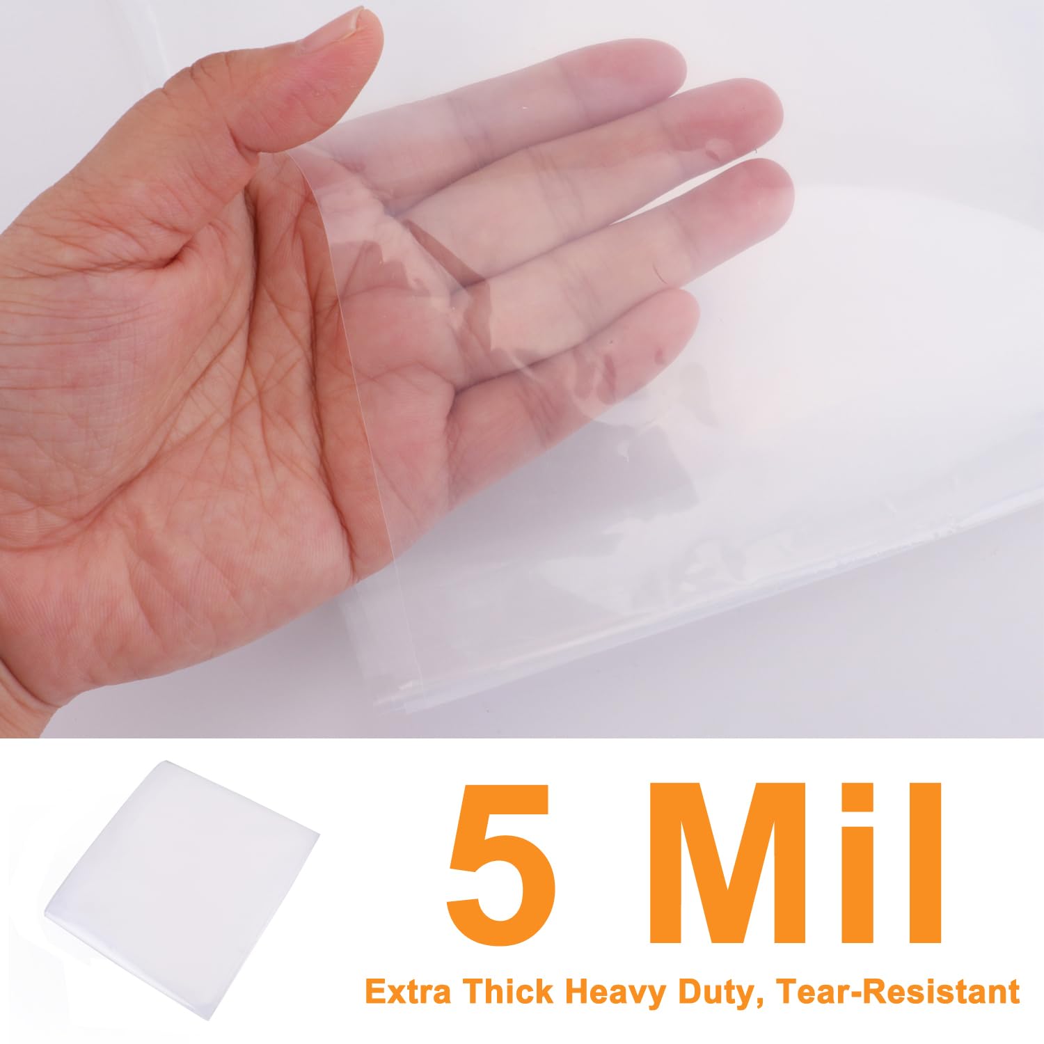 **Heavy Duty Waterproof Mattress Bag for Moving & Storage - 5 Mil Queen Size Mattress Cover (60