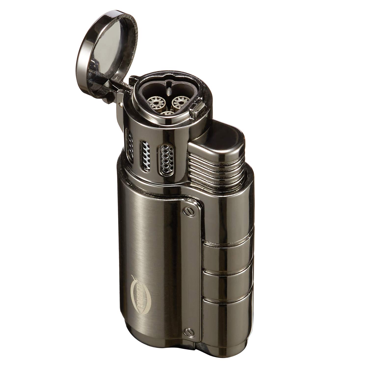 Windproof Triple Jet Flame Cigar Lighter with Punch - for Smoking & Outdoor Use