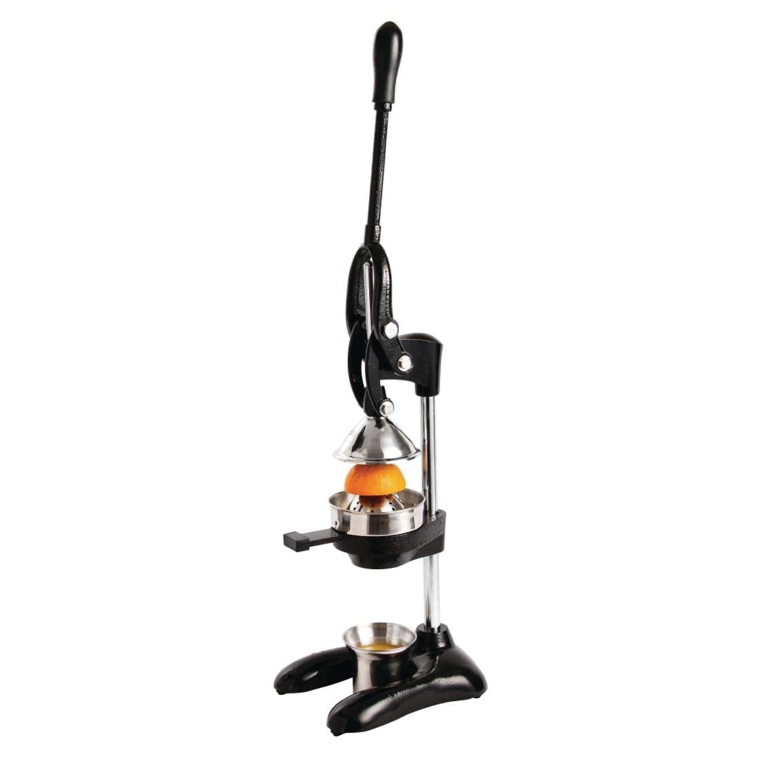 Premium Cast Iron Juice Extractor - Heavy Duty Black Juicer for Maximum Yield, Dishwasher Safe & Easy to Use - Perfect for Home Kitchens, Juice Bars & Commercial Use - Extract Fresh Citrus, Lemon, Lime & Orange Juice Effortlessly