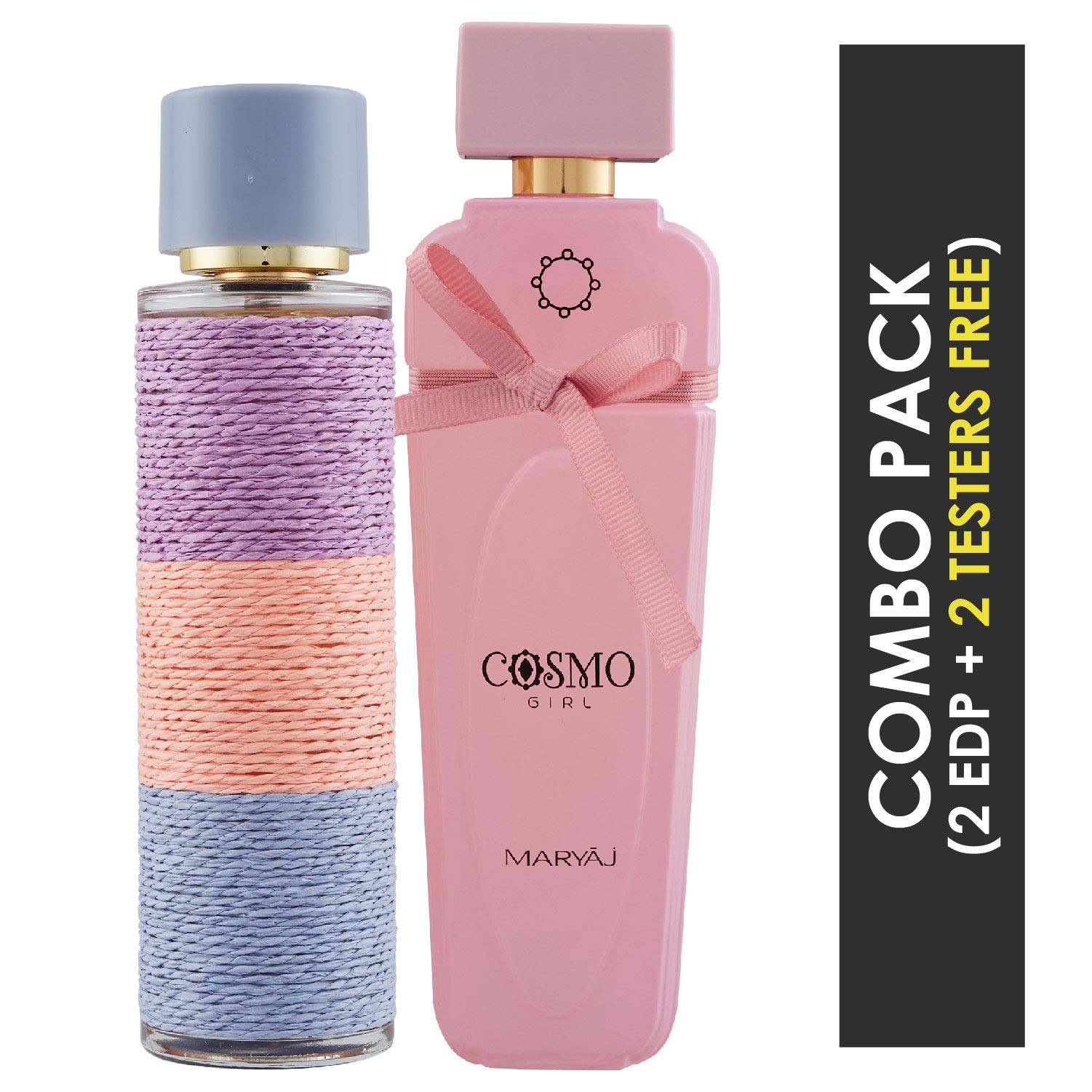 Maryaj Deuce Femme Floral Fruity Perfume for Women - 100ml Eau De Parfum | Romantic Date & Evening Wear | Maryaj Cosmo Girl Floral Powdery Perfume for Women - 100ml EDP | Daytime & Office Fragrance