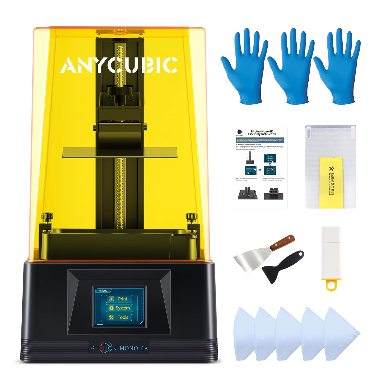 ANYCUBIC Photon Mono 4K LCD Resin 3D Printer with 6.08