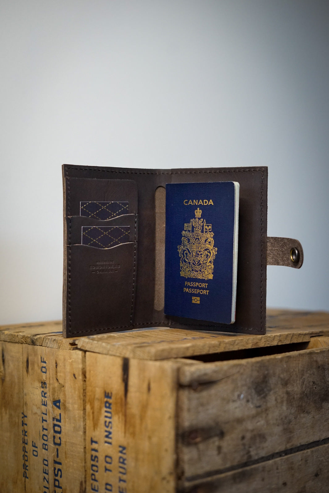 Premium RFID Blocking Passport Wallet - Deep Brown Leather Travel Organizer for Secure Document Storage | Perfect for International Travel & Business Trips