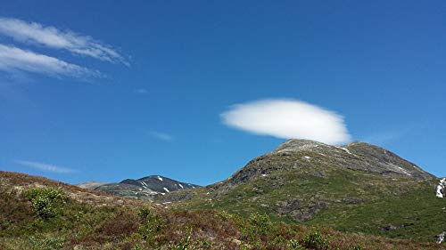 Norway Cloud Mountains Landscape Poster - 20x30 Inch Laminated Wall Art with Vibrant Colors - Perfect for Living Room, Bedroom & Office Decor