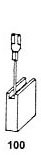 Atlas Copco WS631 Carbon Brushes 1309 Replacement for Grinder WS631 - Auto Stop, Cable & Spring Included - Perfect for Industrial Grinding, Metalworking, and Construction Projects