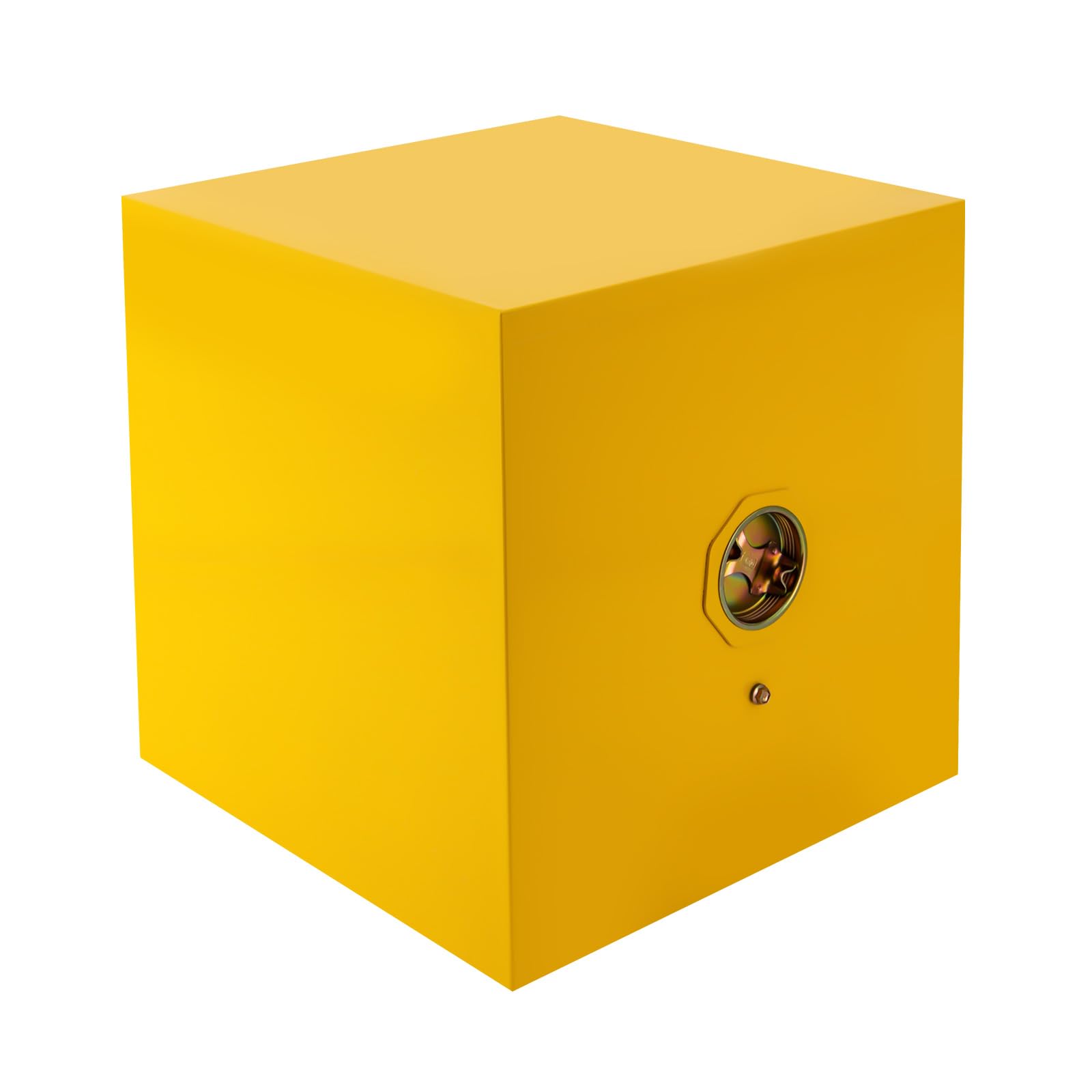 Flammable Liquid Storage Cabinet - 2 Gallon Fireproof Safety Cabinet for Hazardous Chemicals, Leak-Proof Manual Door Design, Cold Rolled Steel Construction, OSHA Compliant Yellow Safety Cabinet for Garage, Workshop & Industrial Use