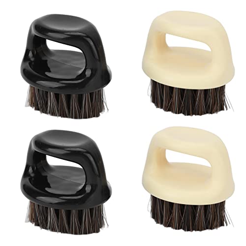 4pcs Soft Bristle Knuckle Beard Brush for Men - Perfect for Salon & Home Grooming
