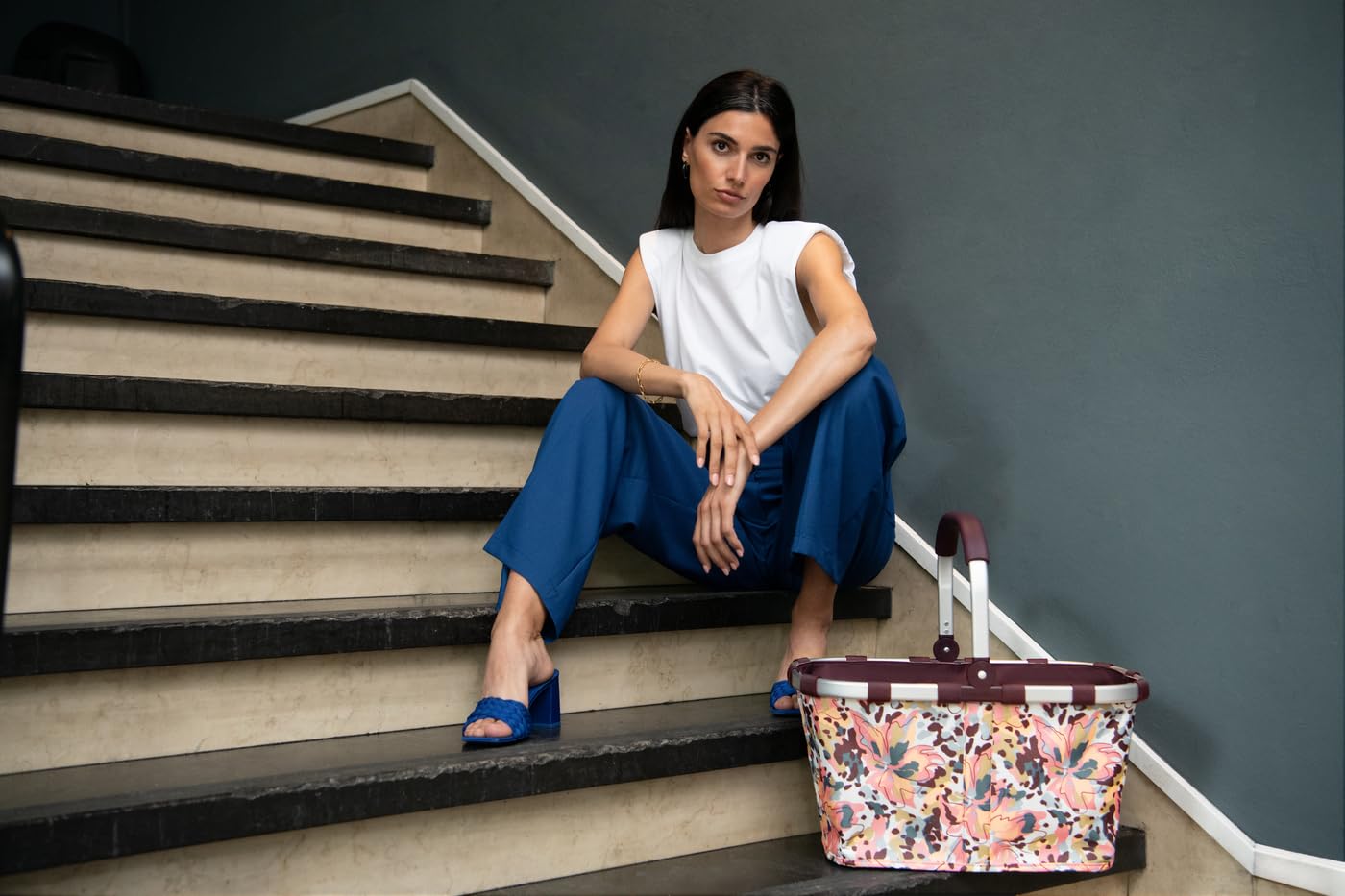 Reisenthel BK3092 Carry Bag Flora Rose - Stylish Gym Bag for Women, Durable & Spacious, Perfect for Workouts, Yoga, Travel & Everyday Use