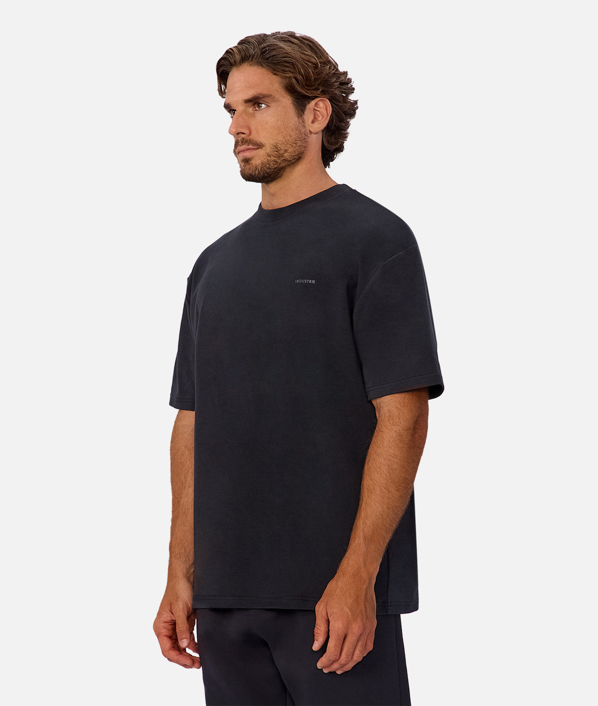The Newport Tee - Premium Tech Fabric T-Shirt in Midnight Black | Comfortable Casual Wear for Men & Women | Perfect for Everyday Outfits, Gym, and Travel