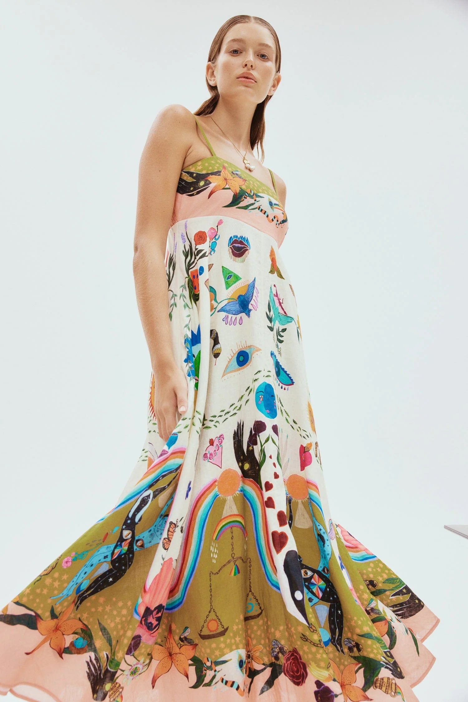 EVERGREEN SUNDRESS Women's Floral Summer Dress - Lightweight Casual Maxi Dress for Beach, Vacation & Outdoor Activities