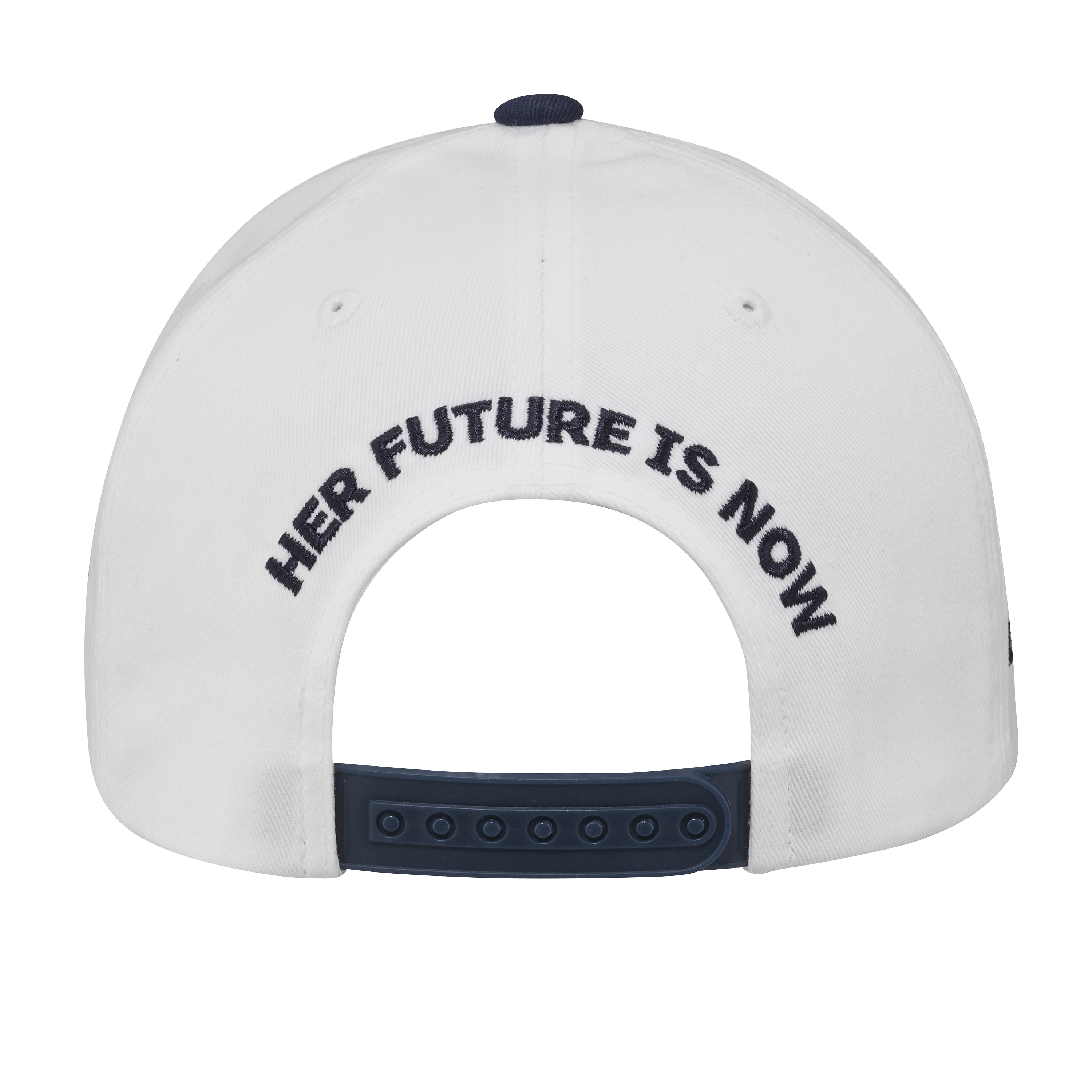 CCM Her Future Is Now White Hockey Hat - Women's Adjustable Baseball Cap for Hockey Fans - Perfect for Games, Training, and Outdoor Sports