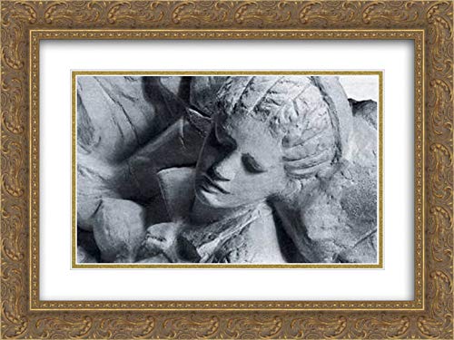 Yannoulis Chalepas 'The Tale of Beauty' 24x18 Inch Gold Ornate Framed Museum Art Print with Double Mat - Perfect for Living Room, Bedroom & Office Wall Decor