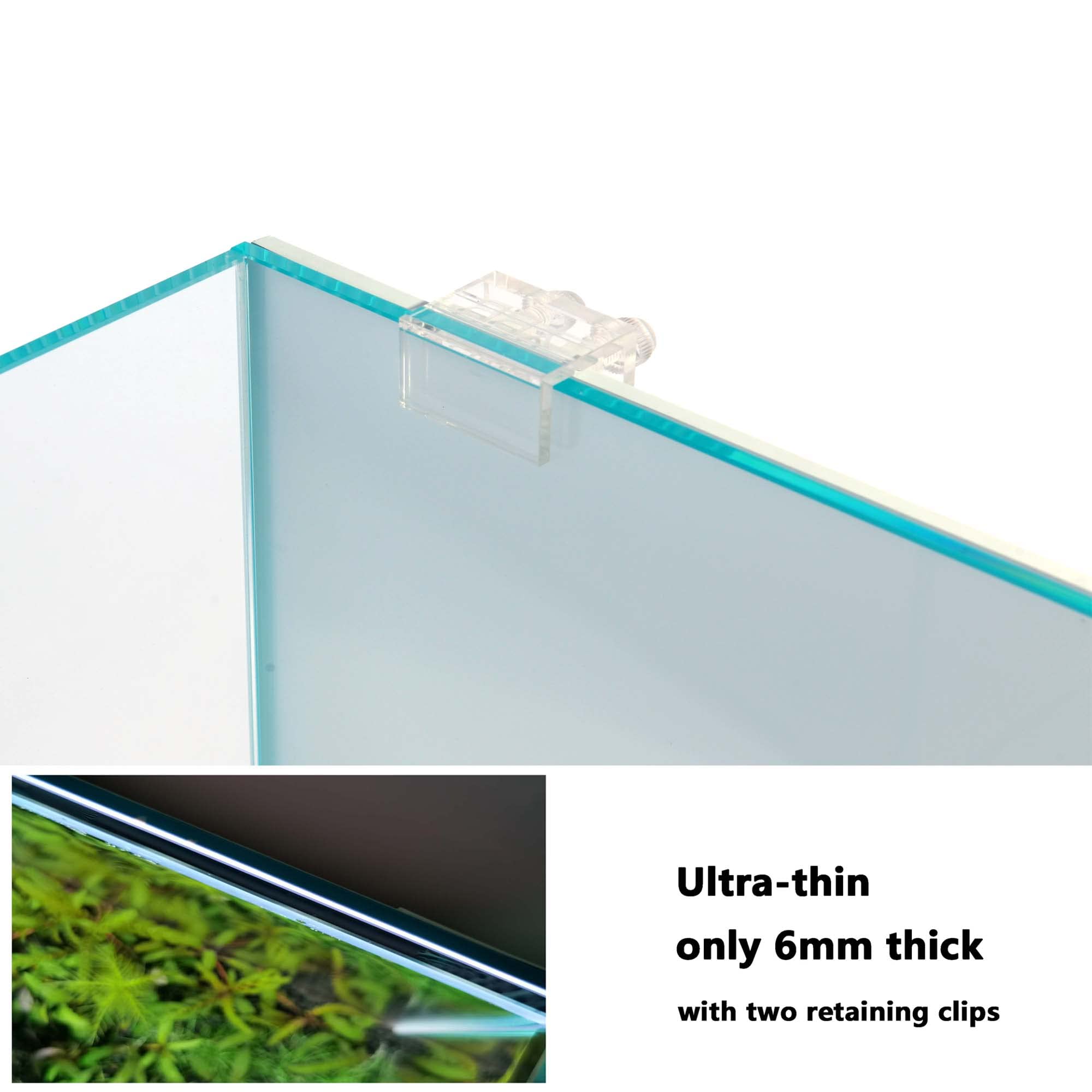 RGB Aquarium Backlight - Ultra-Thin 6mm Gradient Panel for Rimless Fish Tanks | Home Decor