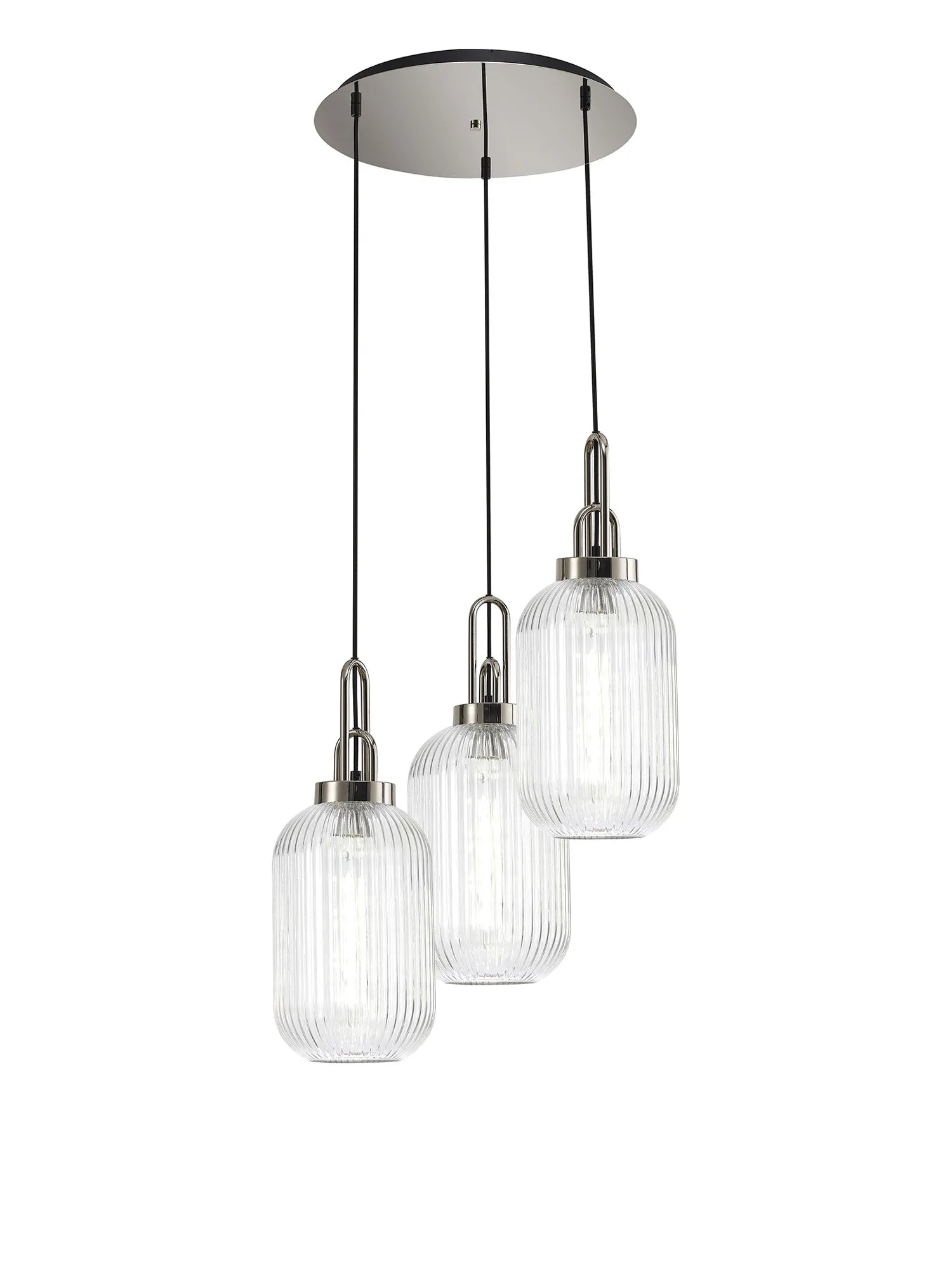 Stylish Cadiz 3-Light Cluster Pendant - Modern Ceiling Lighting Fixture for Dining Room, Kitchen Island & Living Room Decor
