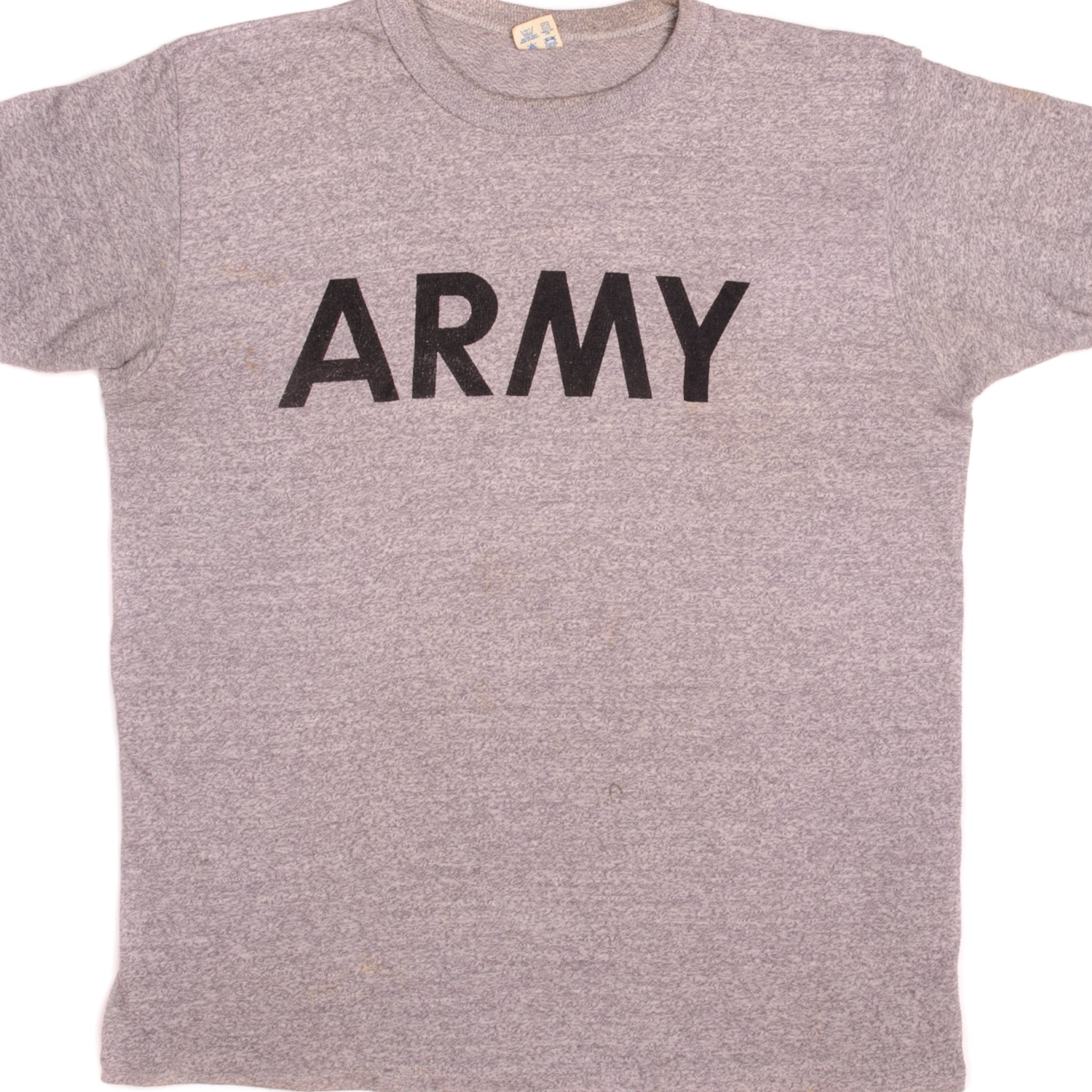Vintage Champion US Army T-Shirt 1980s - Medium Size 100% Cotton Made in USA - Retro Military Tee for Men's Casual Wear & Vintage Collection