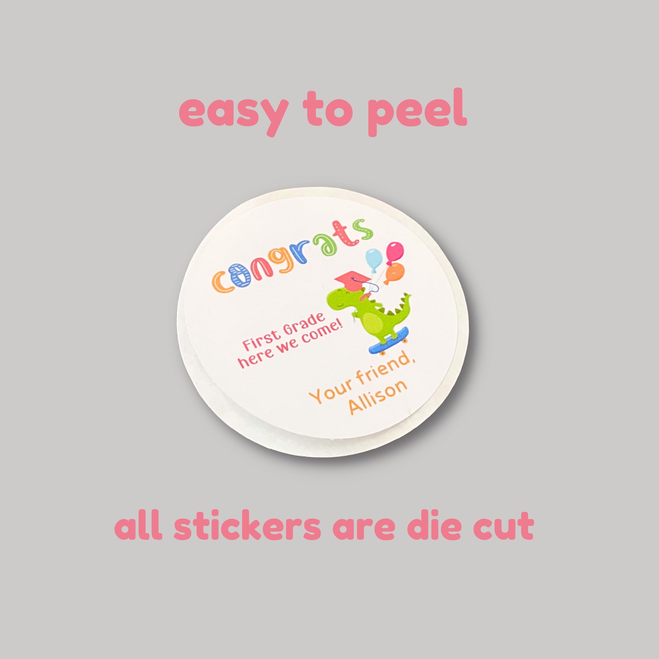 Personalized 'This Year Was Buckets of Fun' Stickers - 2