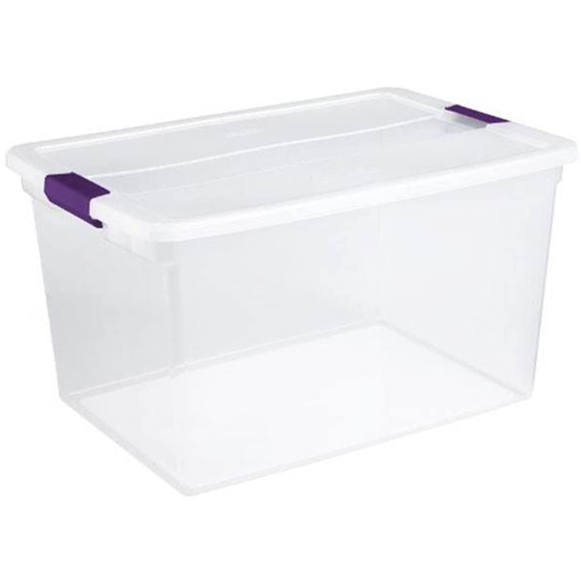 Sterilite 116 Quart & 66 Quart Clear Storage Tote Boxes - 4 Pack & 6 Pack Multipurpose Organizing Containers for Home, Office, Garage, Closet & Toy Storage - Durable Stackable Plastic Bins for Organization & Decluttering