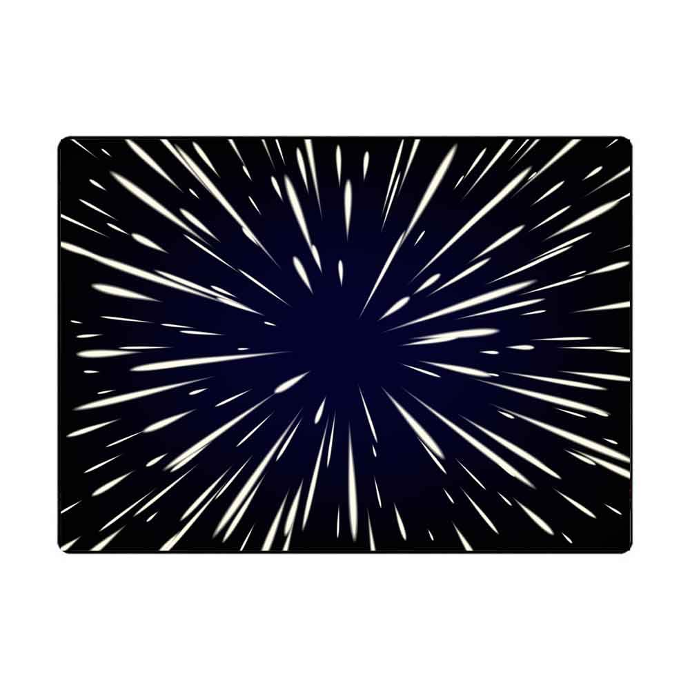 EMMTEEY Farmhouse Area Rug 3x5 ft - Indoor Outdoor Rug for Kids, Boys & Girls - Star Wars Flying Through The Stars Speed Light Design - Perfect for Bedroom, Playroom & Living Room Decor