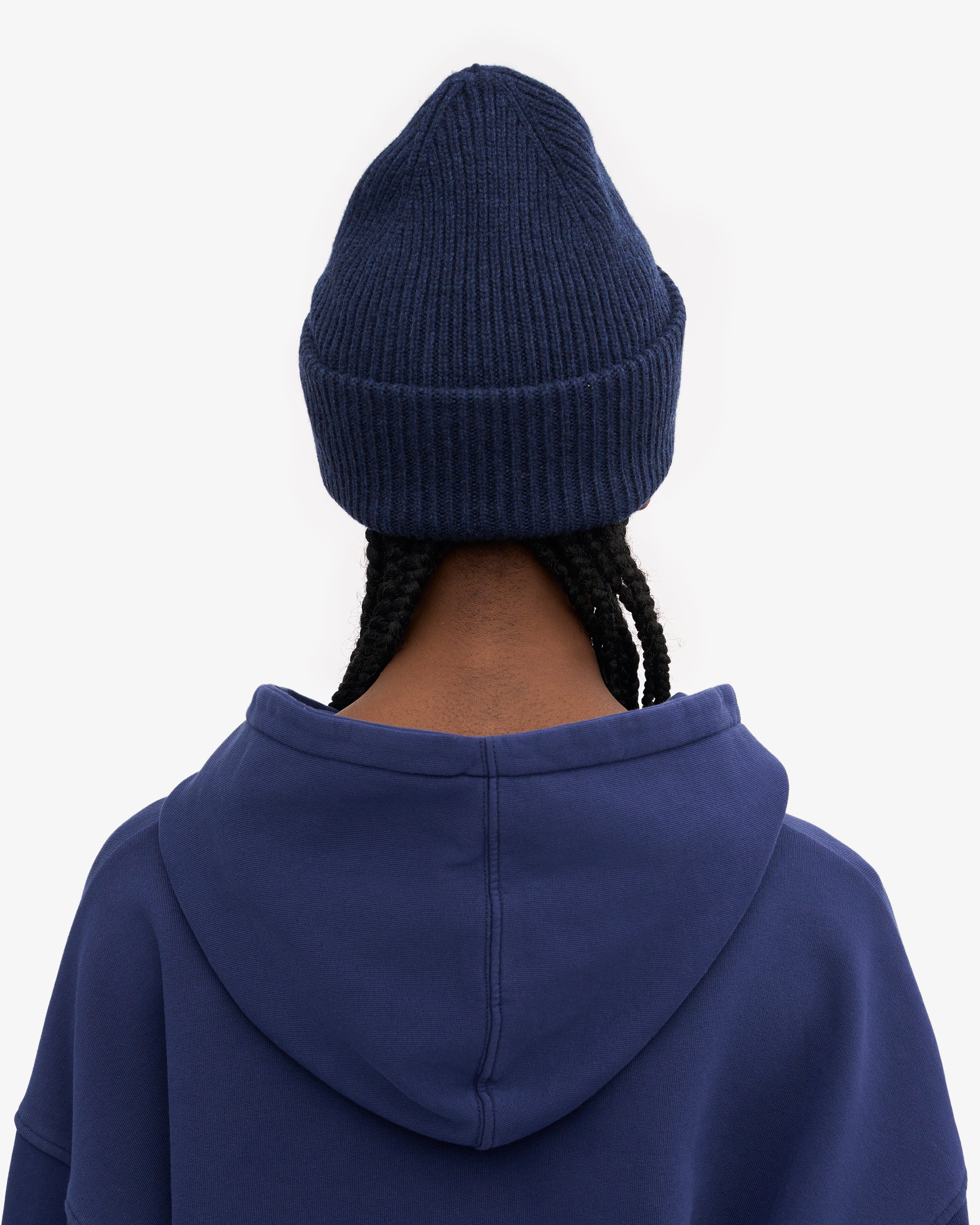 Premium Merino Wool Beanie for Men & Women - Soft & Warm Winter Hat in Marine Blue - Perfect for Skiing, Hiking & Outdoor Activities