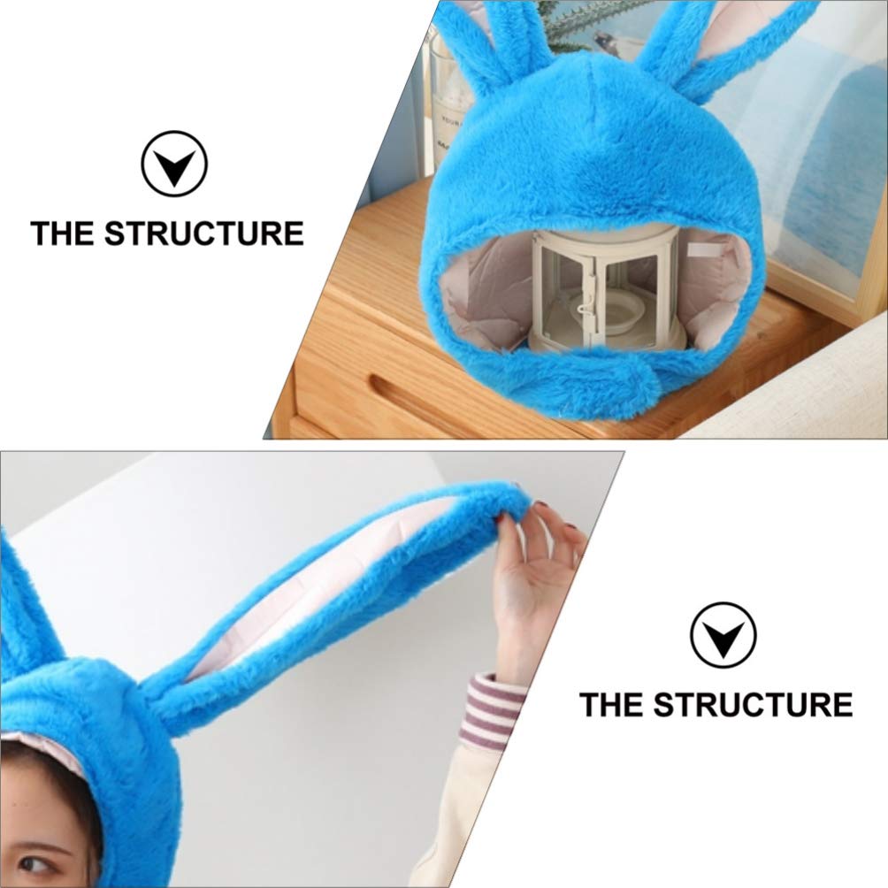 PRETYZOOM Bunny Ears Hat - Soft Plush Rabbit Ear Headband for Women & Girls - Cute Animal Costume Accessory for Halloween, Cosplay, Easter, Christmas Parties & Photo Props