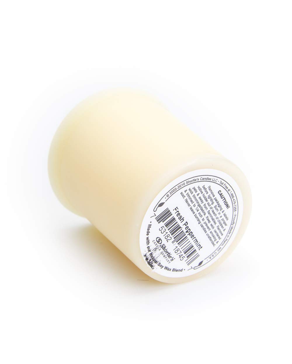 Fresh Peppermint Soy Votive Candles - Natural Fragrance Oil Scented - 6 Pack White Votive Candle Refills - Christmas Holiday Home Decor - Perfect for Relaxation, Aromatherapy & Festive Ambiance