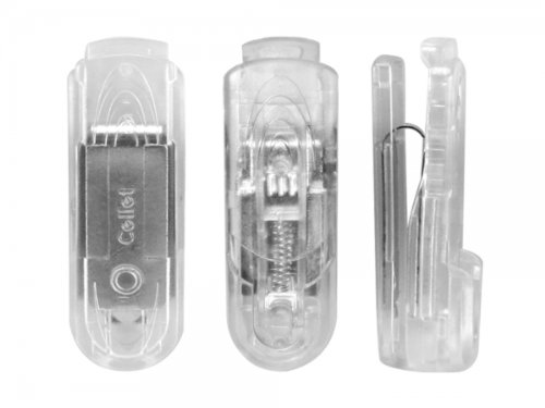 Cellet Clear Swivel Clip - Bulk Pack of 12 for Phone, Keys & ID Badges - Durable Plastic Belt Clip Holder for Work, School & Everyday Use