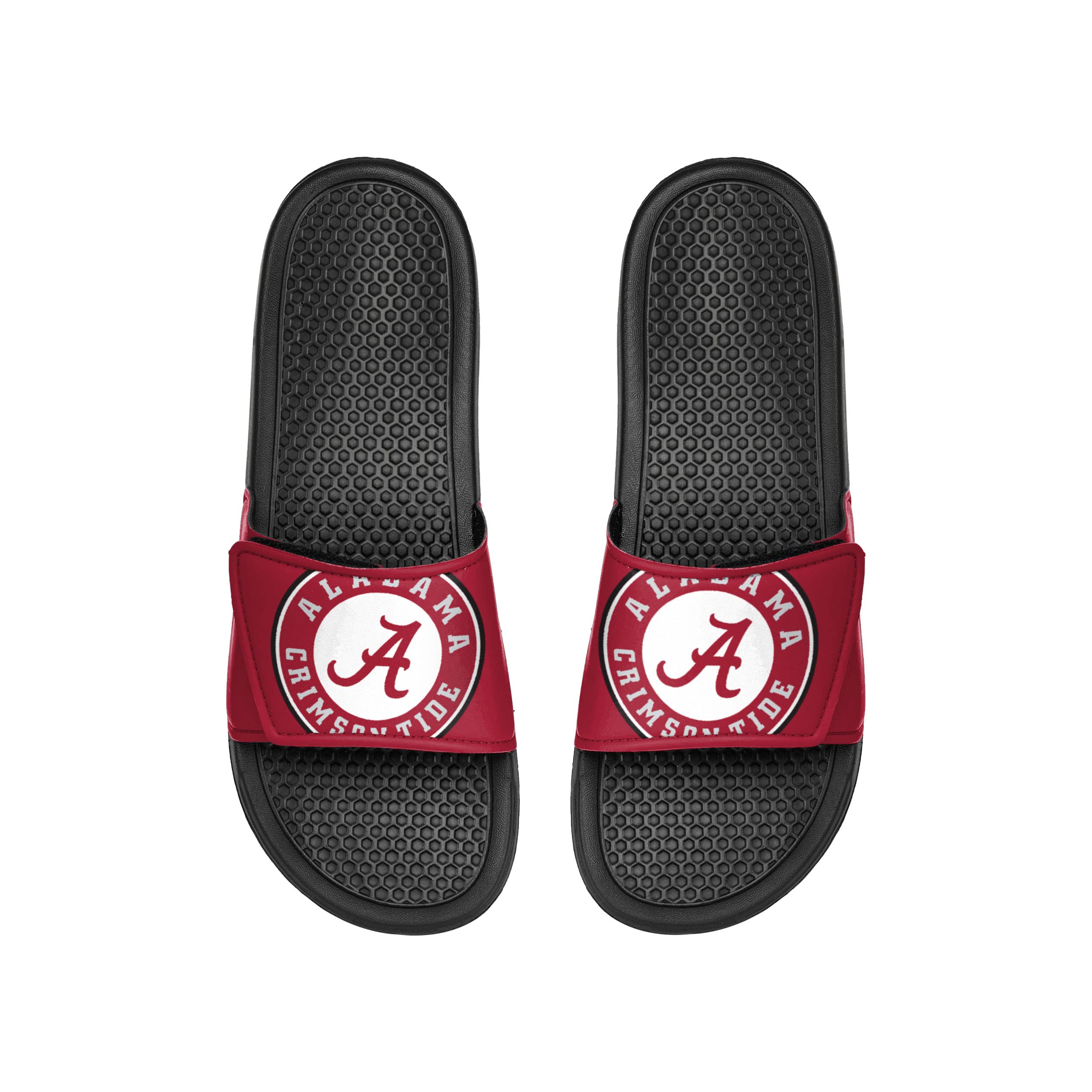 NCAA Men's Cropped Big Logo Slides - Comfortable Casual Slide Sandals for Home, Pool, Beach & Gym Wear