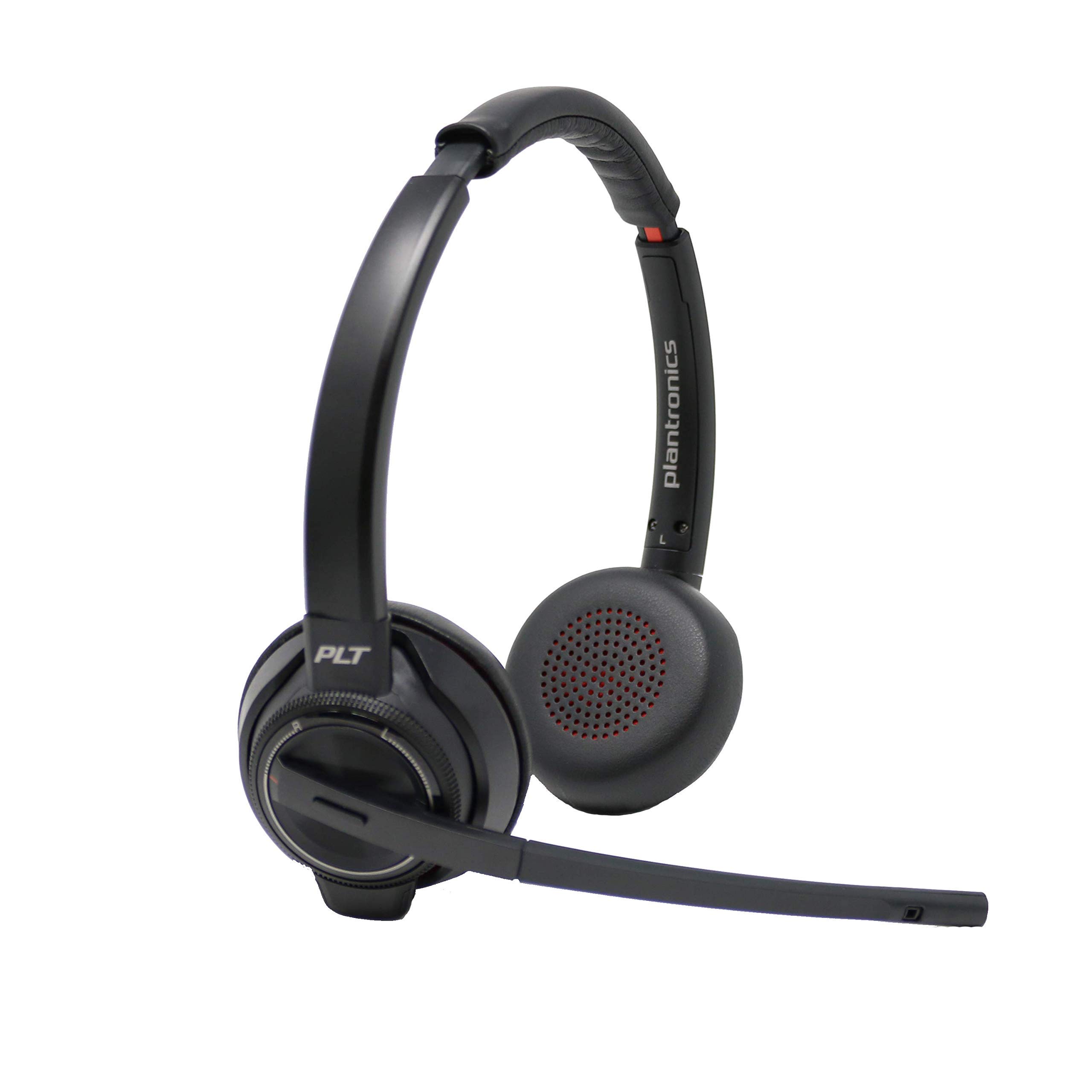 Plantronics Savi 8220 Wireless Headset System (Renewed) - Premium Office Headset for Clear Calls & Noise Cancellation - Ideal for Remote Work, Call Centers & Business Communications