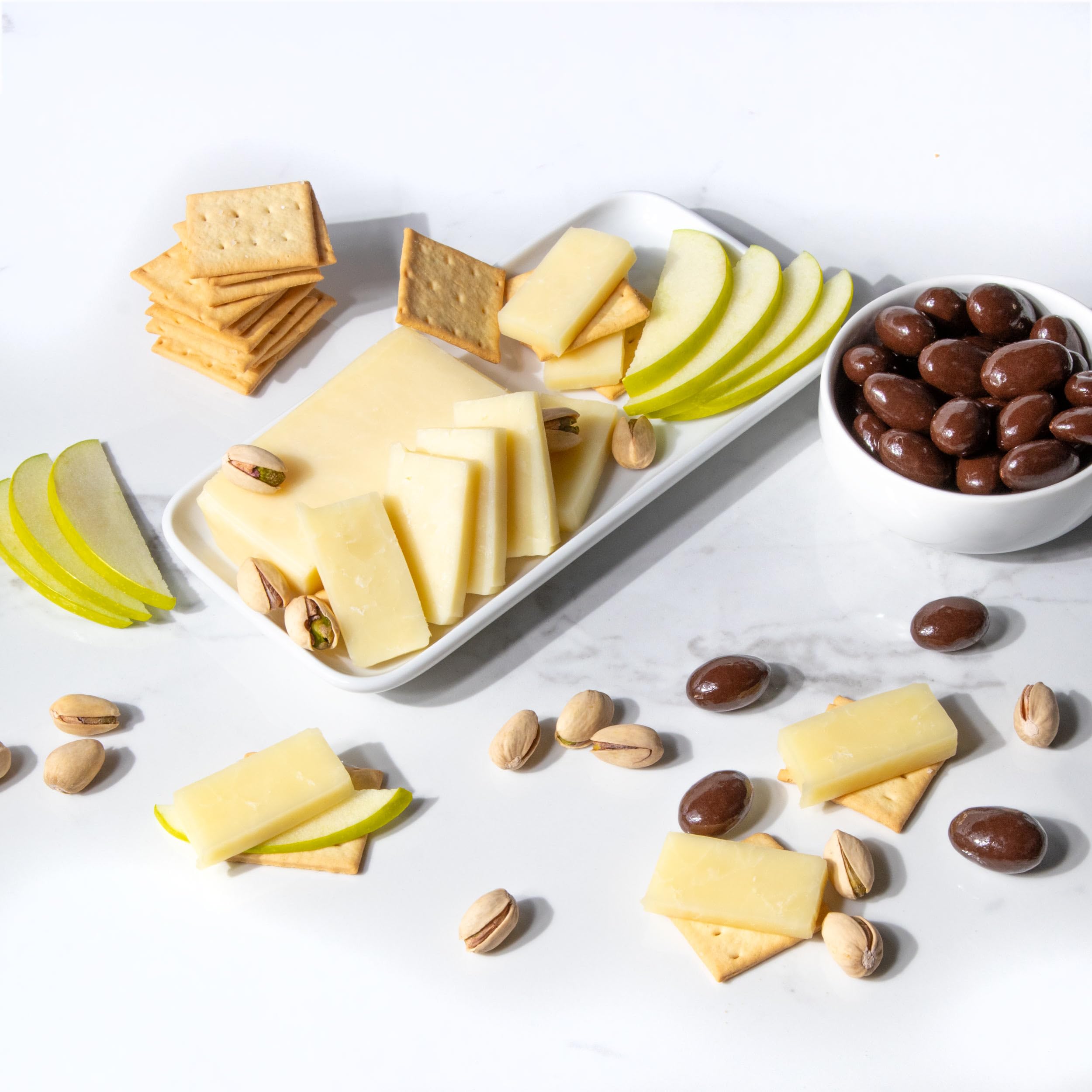 Premium Deluxe Fruit & Cheese Gift Box - Perfect Pairings for Holidays, Parties & Corporate Gifting | Gourmet Food Basket with Artisanal Treats