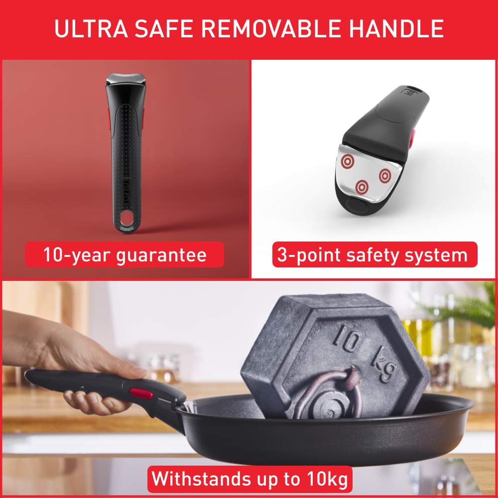 Tefal Ingenio Basic Handle (Black) - L9863022 - Compatible with Ingenio Cookware Sets - Perfect for Frying, Sautéing & Everyday Cooking