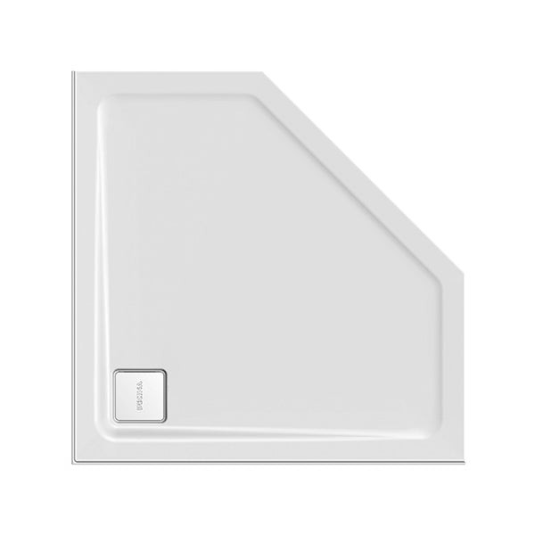 Decina Luna 1000 Angled Shower Base - Slip-Resistant Bathroom Floor Pan for Walk-In Showers | Perfect for Modern Home Renovation & ADA Compliant Bathroom Design