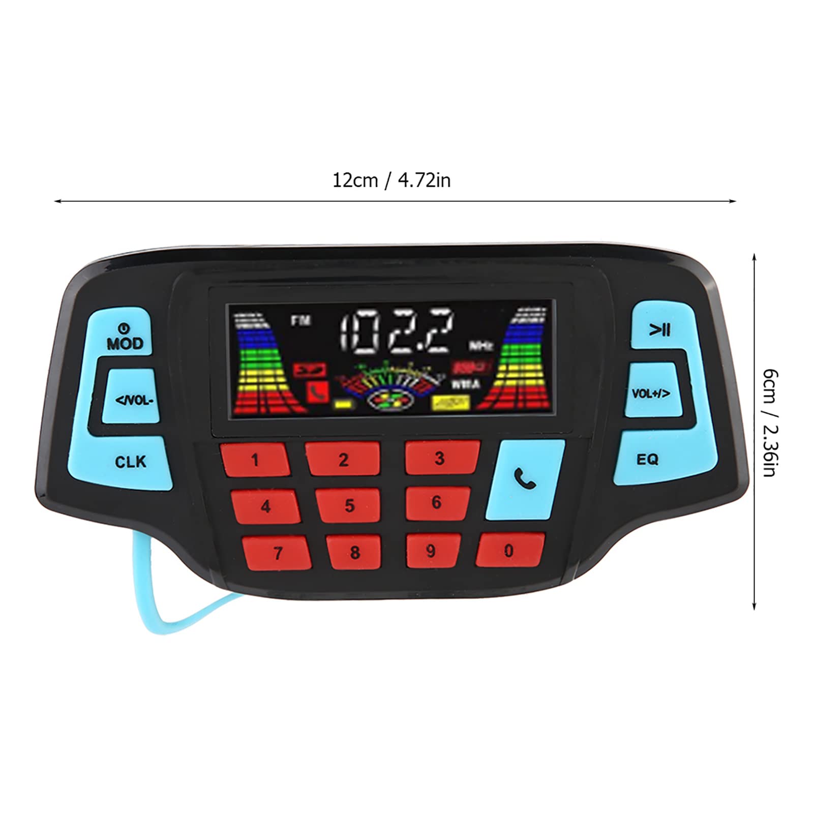 Waterproof Motorcycle Bluetooth Speakers with Amplifier - USB/SD for Outdoor Riding