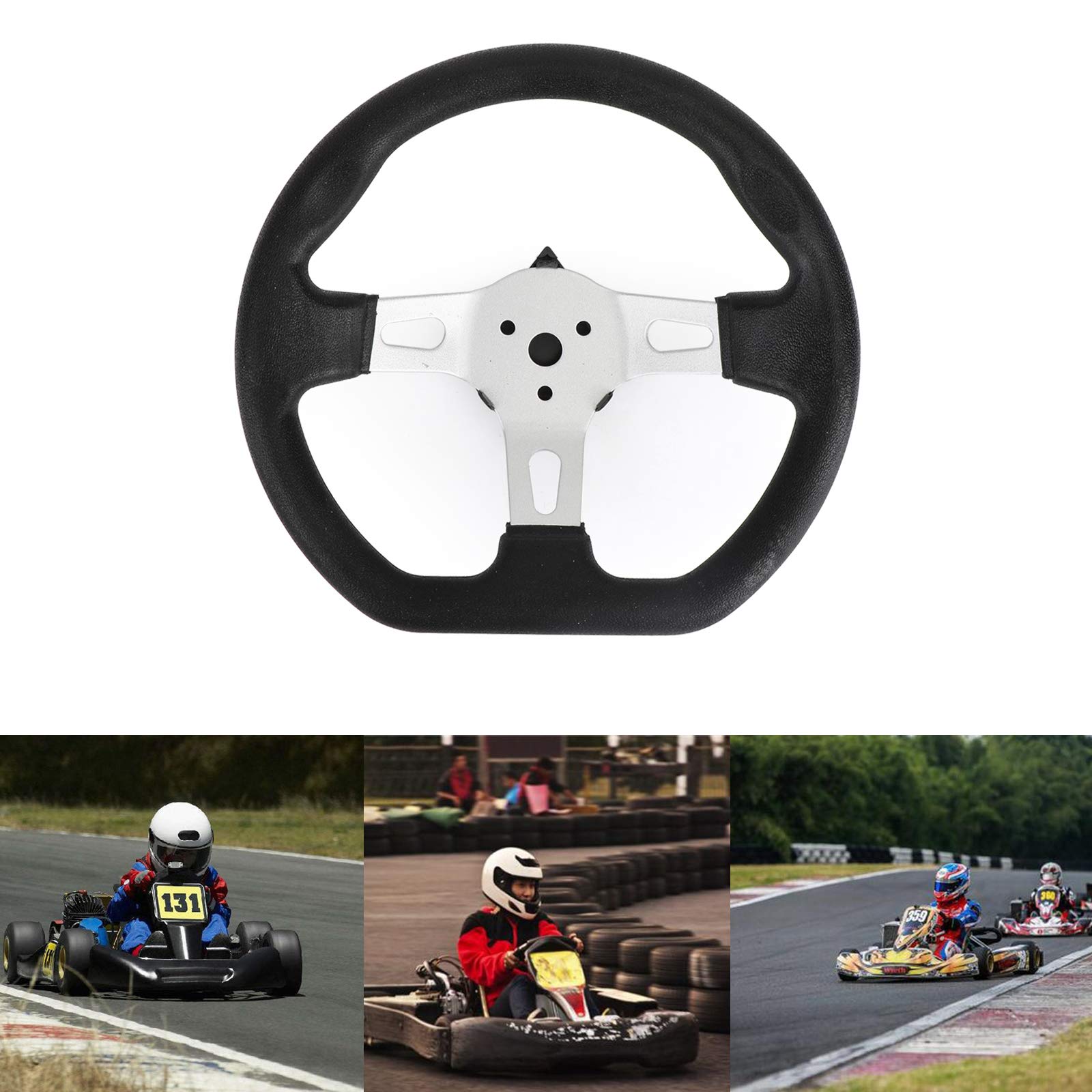 Topteng 270mm Go Kart Steering Wheel for 150-300CC Racing Carts - Durable Off-Road Sport Steering Wheel Replacement for Kids & Adults - Perfect for Kart Racing, Off-Road Adventures & Backyard Fun