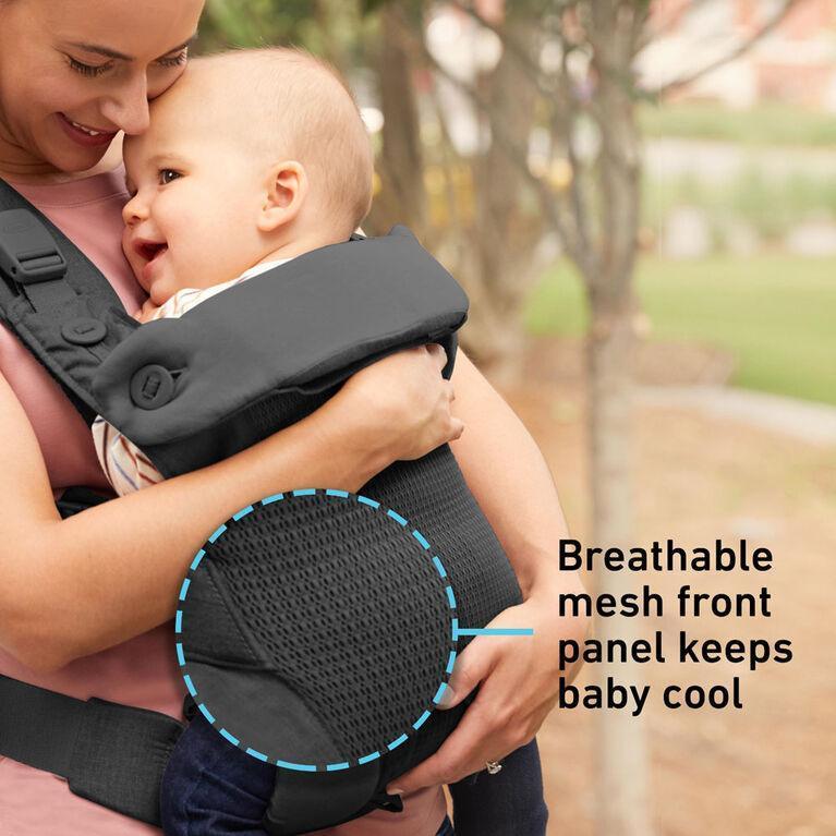 Graco CradleMe Lite 3-in-1 Baby Carrier - Ergonomic Infant Carrier for Newborn to Toddler (Charcoal) | Hands-Free Baby Wearing for Shopping, Hiking & Parenting