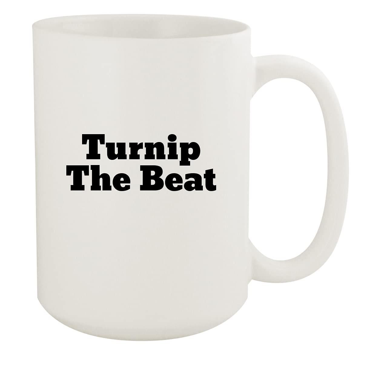 Turnip The Beat - 15oz White Ceramic Coffee Mug for Home & Office, Perfect for Tea, Hot Chocolate, and Gifts