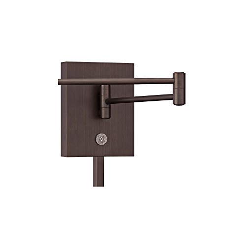 GEORGE KOVACS P4318-647 LED Swing Arm Wall Lamp - 8W Reading Light in Copper Bronze Patina (6.25