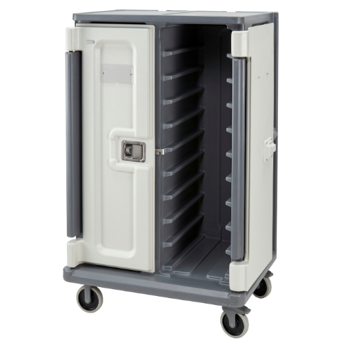 Cambro MDC1520T20 Tall Meal Delivery Cart - 20 Trays Capacity, Granite Gray - Perfect for Hospitals, Catering & Food Service Businesses