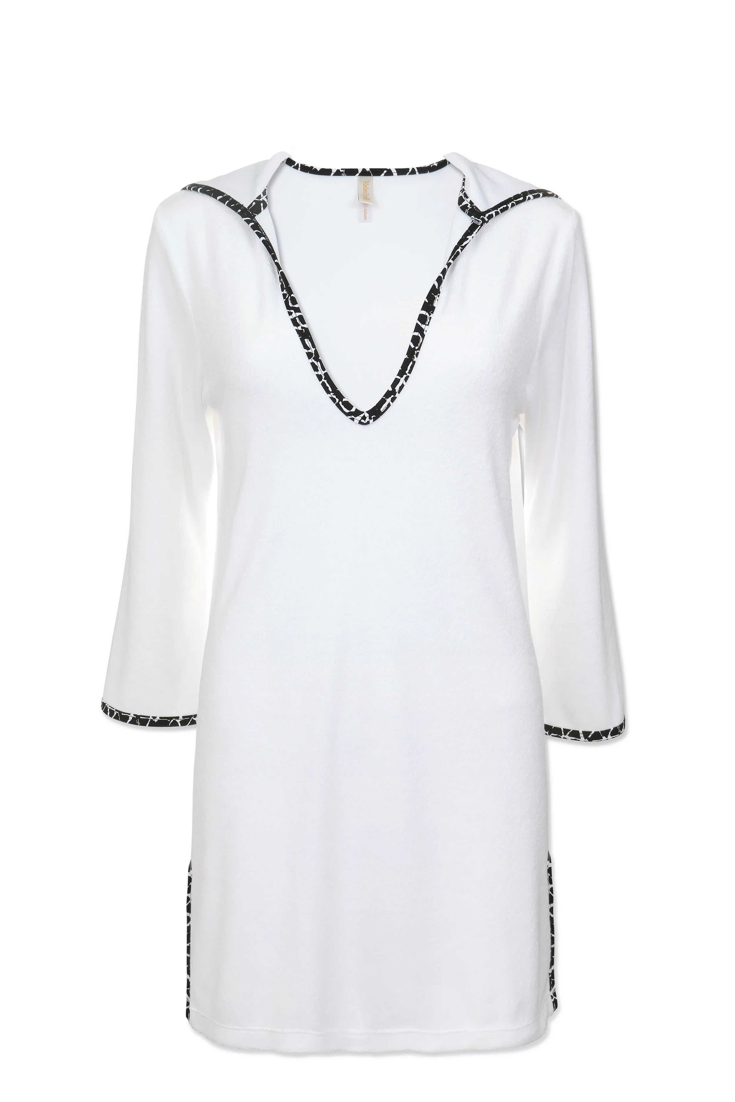 Eden Rock Hooded Terry Cover Up - Soft & Cozy Bathrobe for Women - Perfect for Spa, Beach, and Lounge Wear