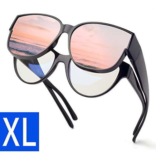 Xl Black/Pink Mirrored Lens