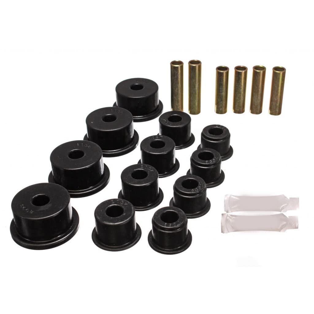 Energy Suspension Spring Bushings for 1986-1992 Jeep Comanche - Black 2.2109G | Durable Suspension Upgrade for Off-Roading & Smooth Ride