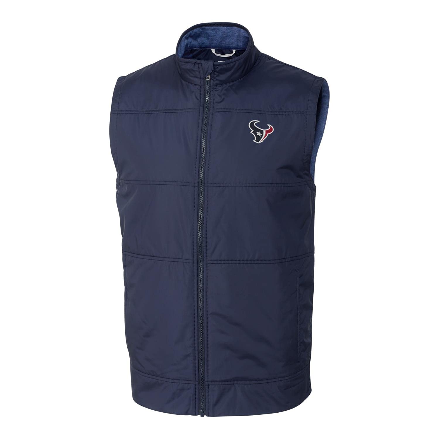 Cutter & Buck Men's NFL Big & Tall Stealth Full-Zip Vest - Lightweight Puffer Jacket for Football Fans - Perfect for Game Day, Tailgating & Outdoor Activities