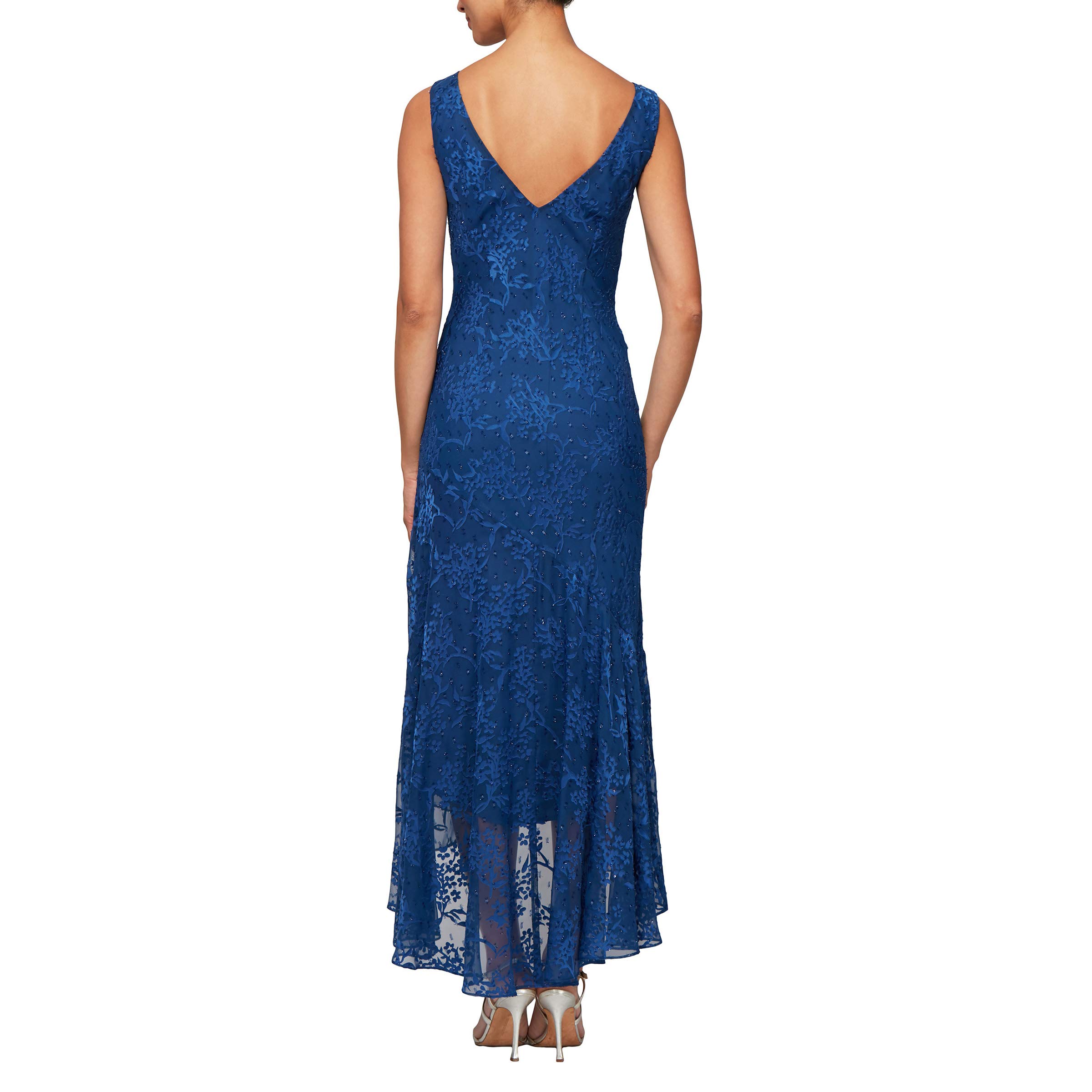Alex Evenings Women's Sleeveless Printed Chiffon Cocktail Dress with Matching Jacket - Perfect for Weddings, Parties & Special Occasions